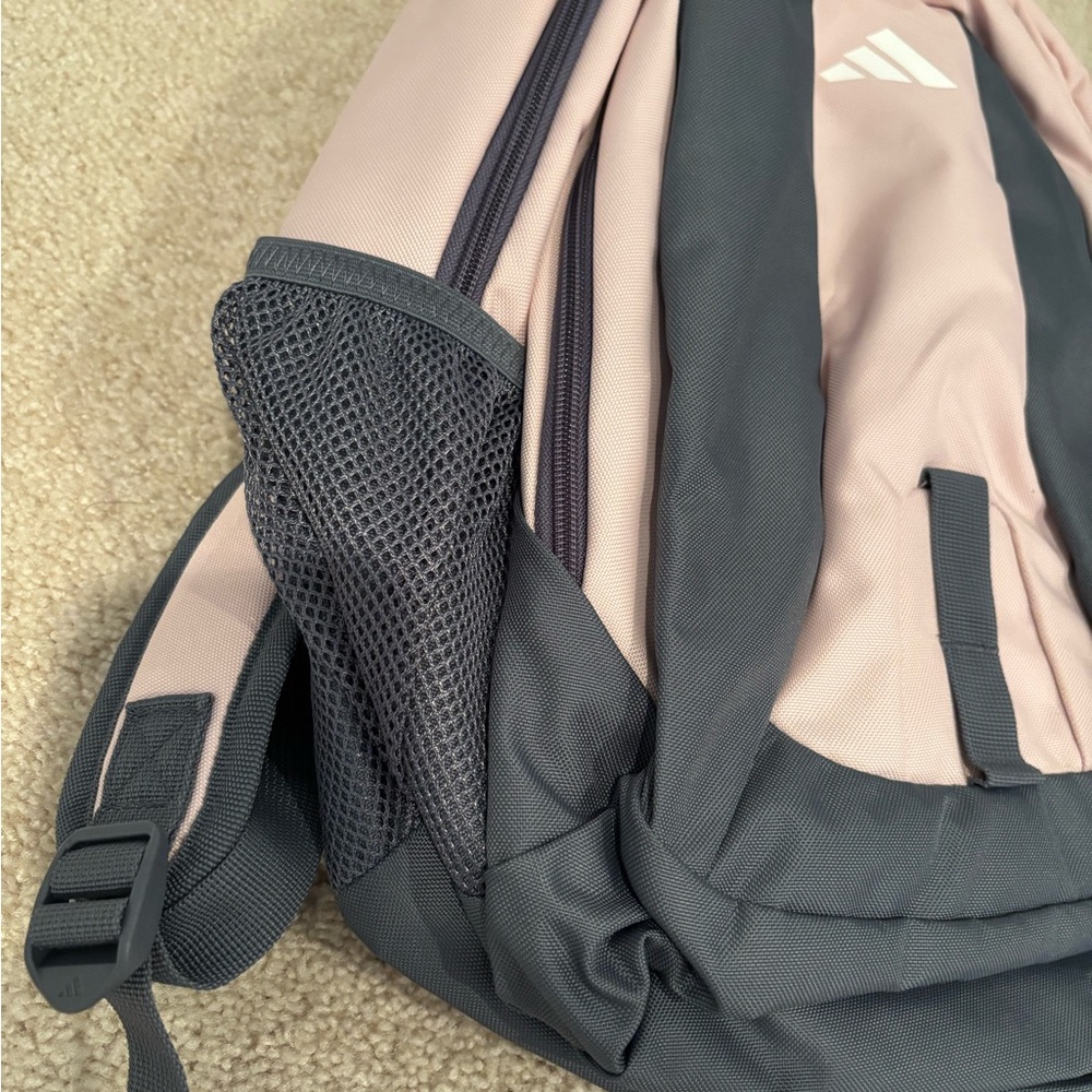 NWT Adidas Journal 2 Backpack 17'‎ Sandy Pink and Onix Grey - Picture 5 of 6